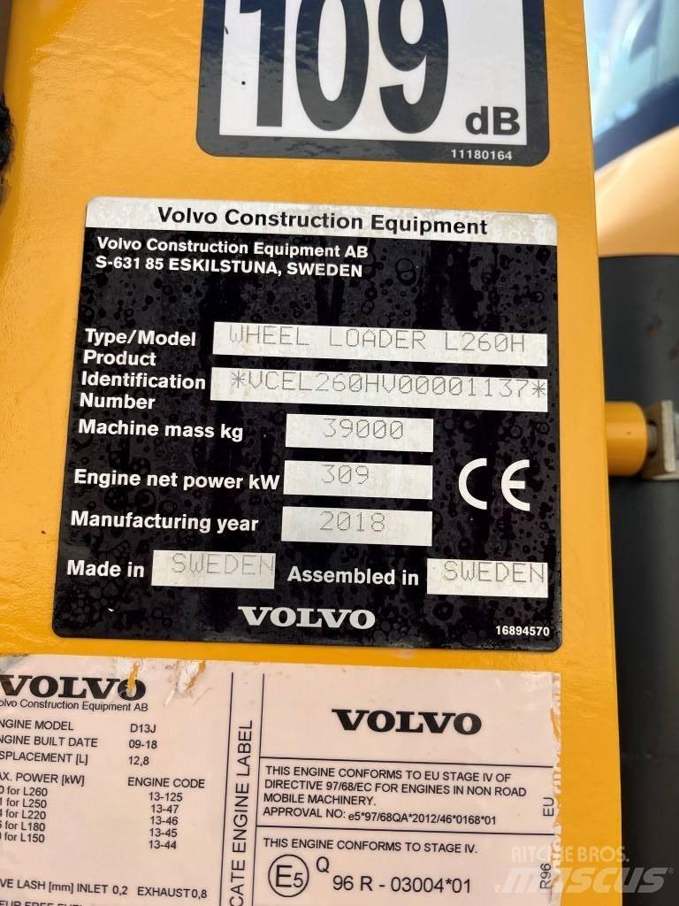 Volvo L260H  휠로우더