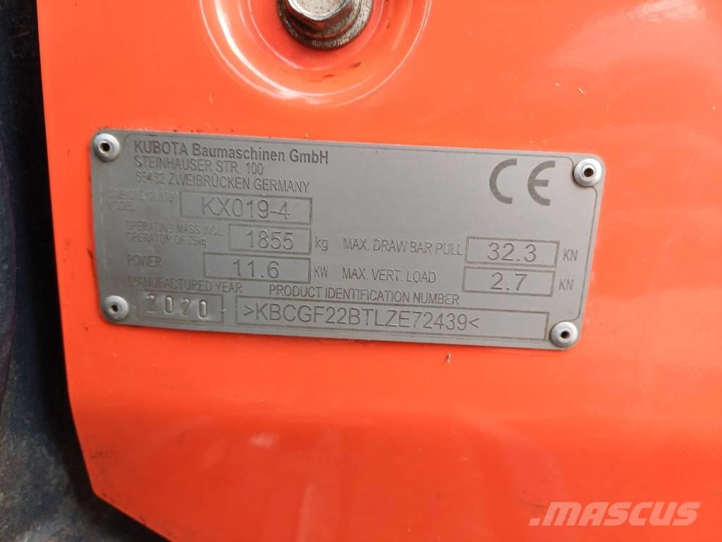 Kubota KX 019-4 소형 굴삭기 7톤 미만