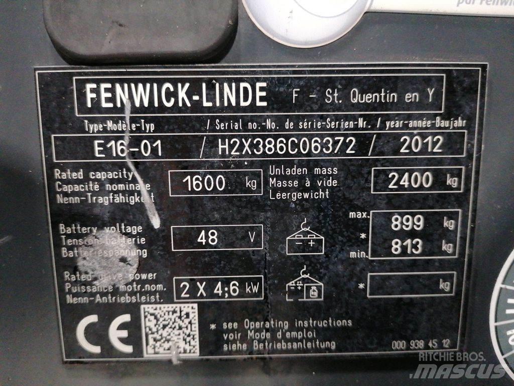 Linde E16 전동 지게차