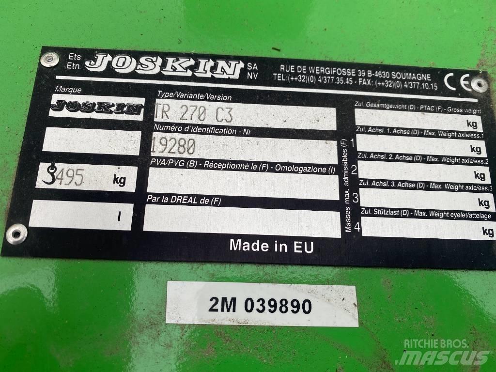 Joskin TR 270 C3 목장 제초기 및 토퍼
