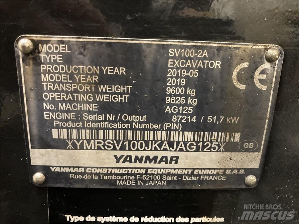 Yanmar SV 100-2A 중형굴삭기 7톤-28톤