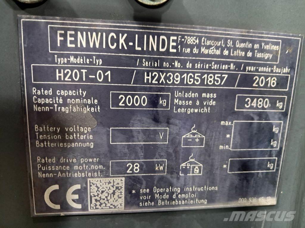 Linde H20T-01 LPG 지게차