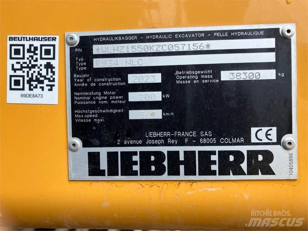 Liebherr R934 대형 굴삭기 29톤 이상