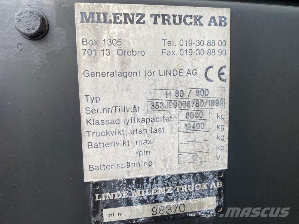 Linde H80D/900 디젤 지게차
