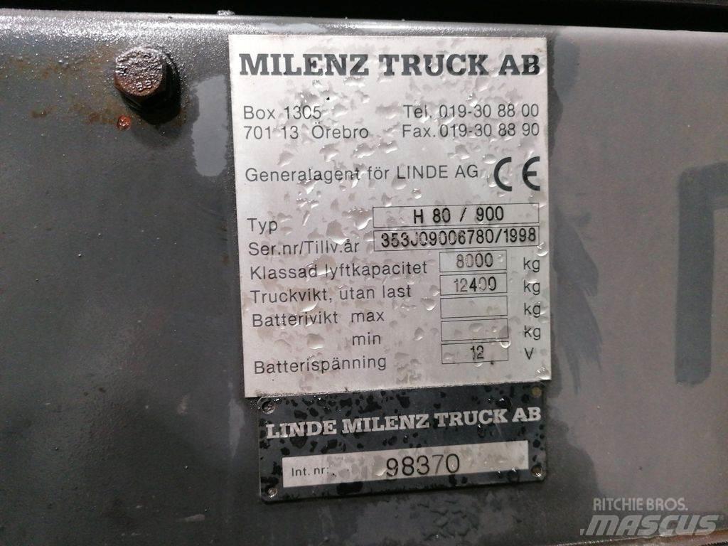 Linde H80D/900 디젤 지게차