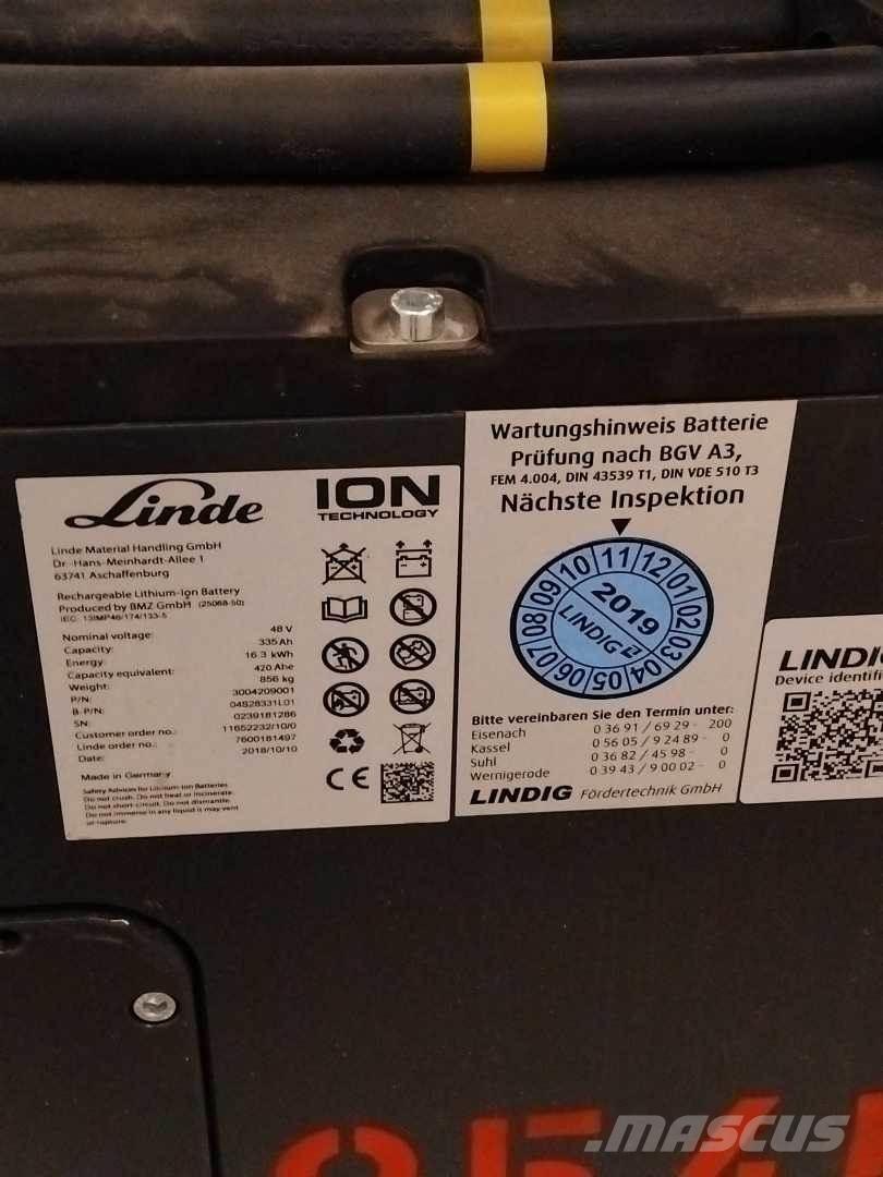 Linde E16 ION 전동 지게차