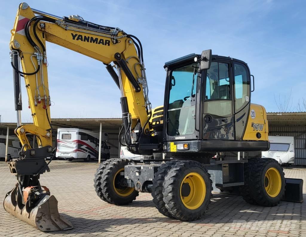 Yanmar B 95 W  휠 굴삭기