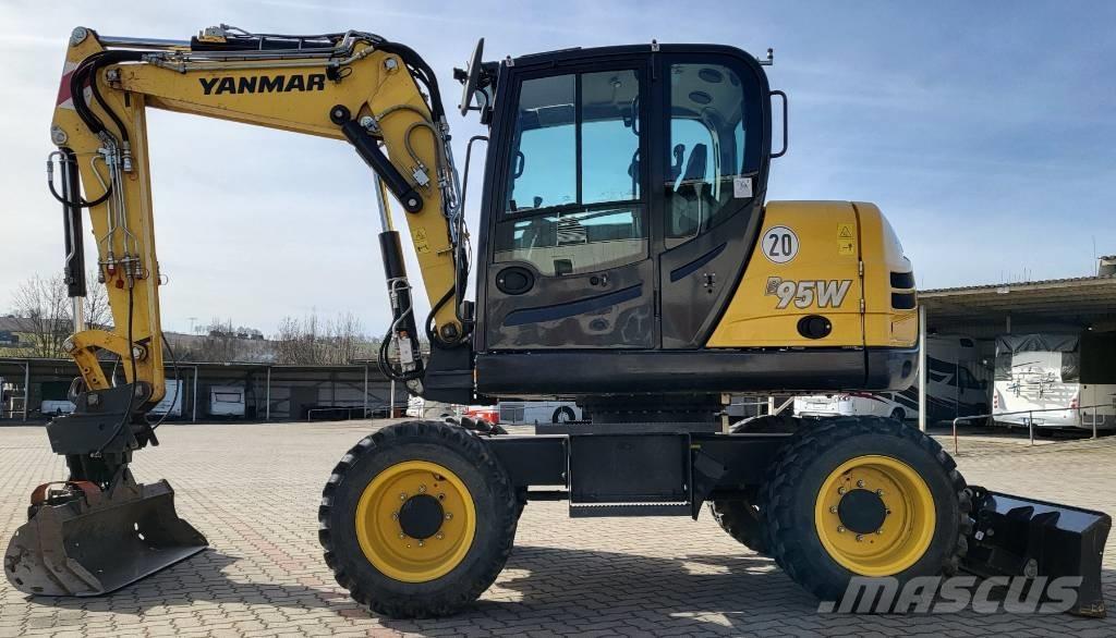 Yanmar B 95 W  휠 굴삭기