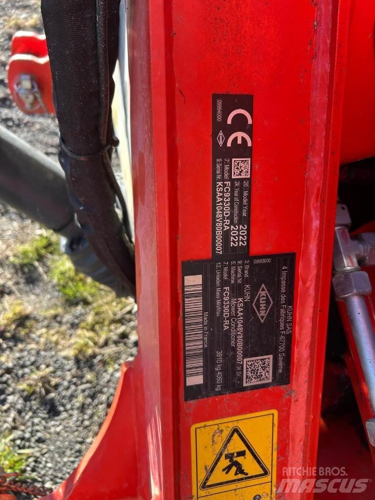 Kuhn FC 9330 D-RA 장착형 잔디깎기