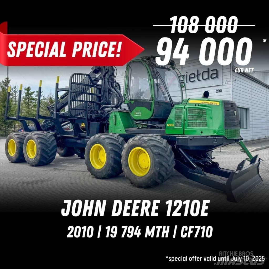 John Deere 1210E 원목 포워더