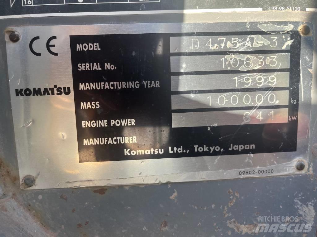 Komatsu D 475 A-3 크롤러 도저