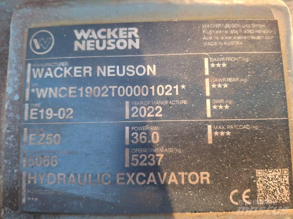 Wacker Neuson EZ50 대형 굴삭기 29톤 이상