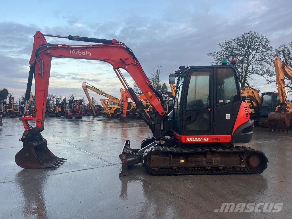 Kubota KX 080-4 중형굴삭기 7톤-28톤