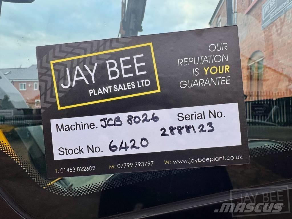 JCB 8026 CTS 소형 굴삭기 7톤 미만