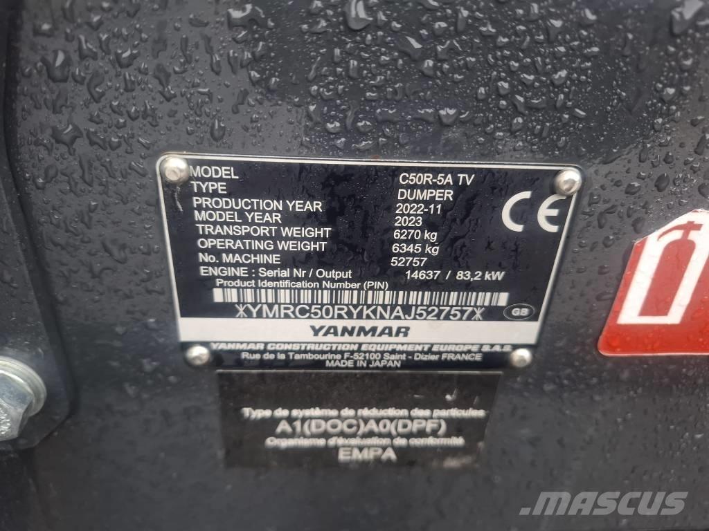 Yanmar C 50 R-5A  궤도식 덤프