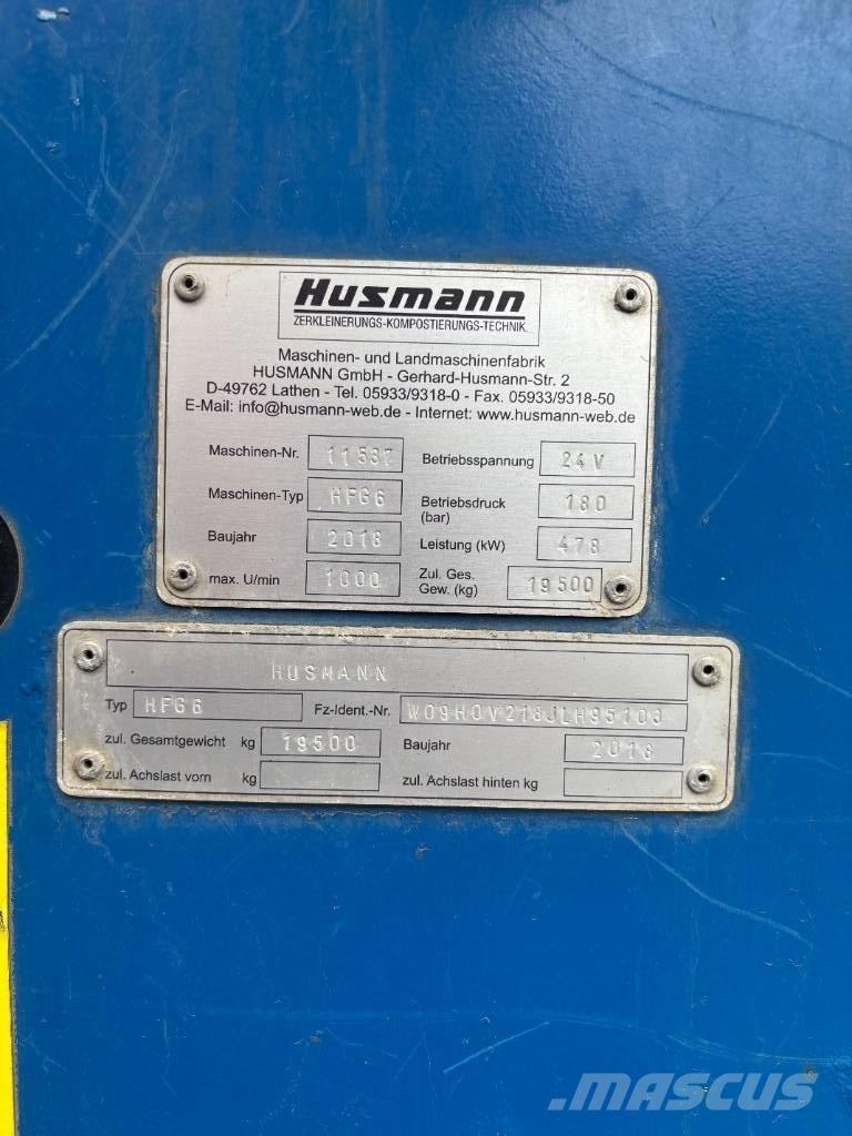 Husmann HFG 6 폐기물 분쇄기