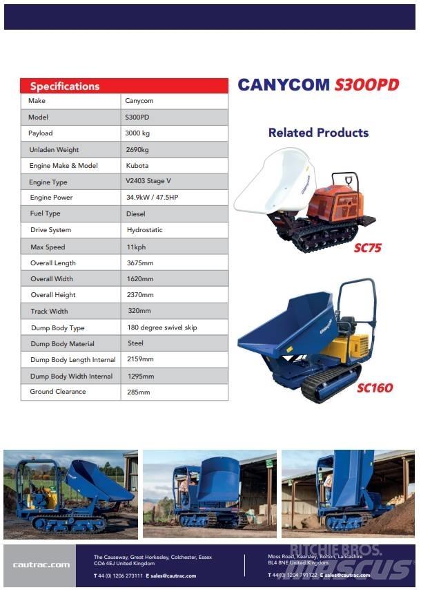 Canycom s300  궤도식 덤프