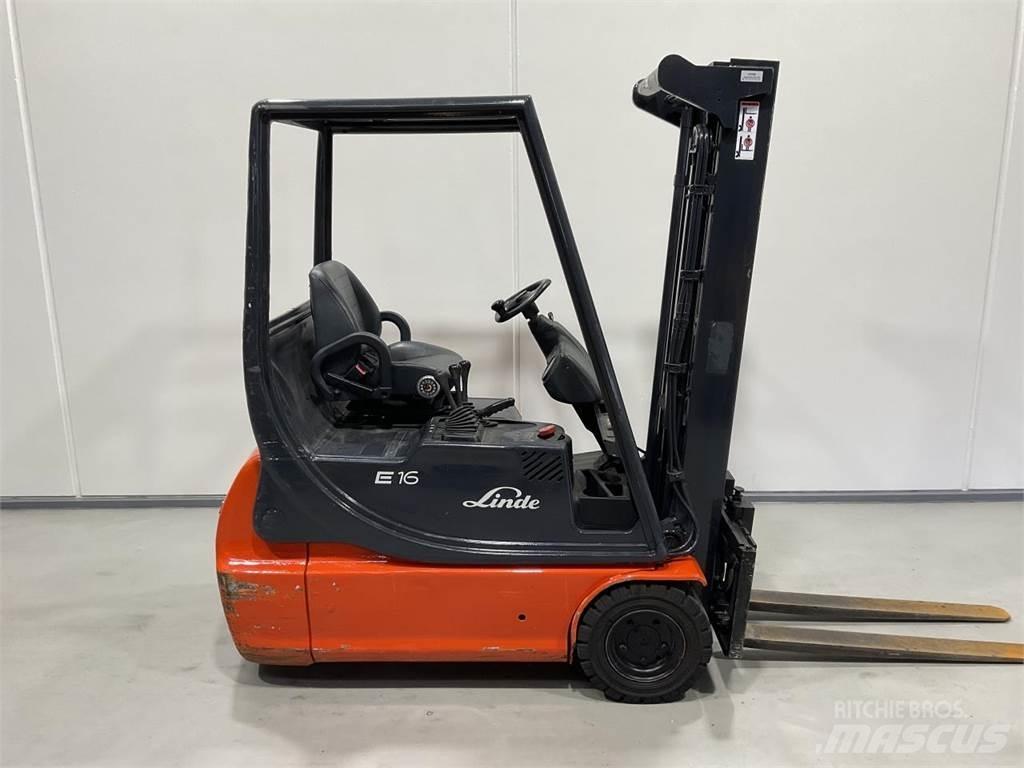 Linde E16C 전동 지게차