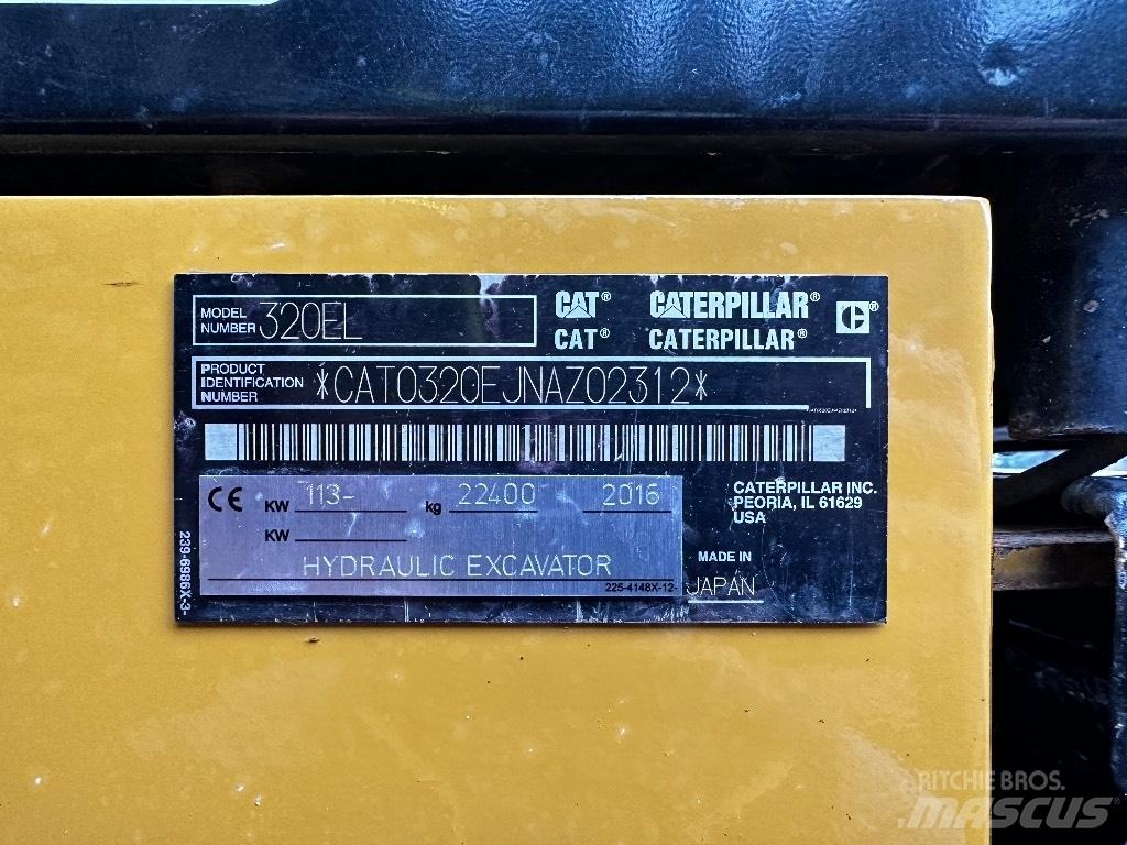 CAT 320 EL 대형 굴삭기 29톤 이상