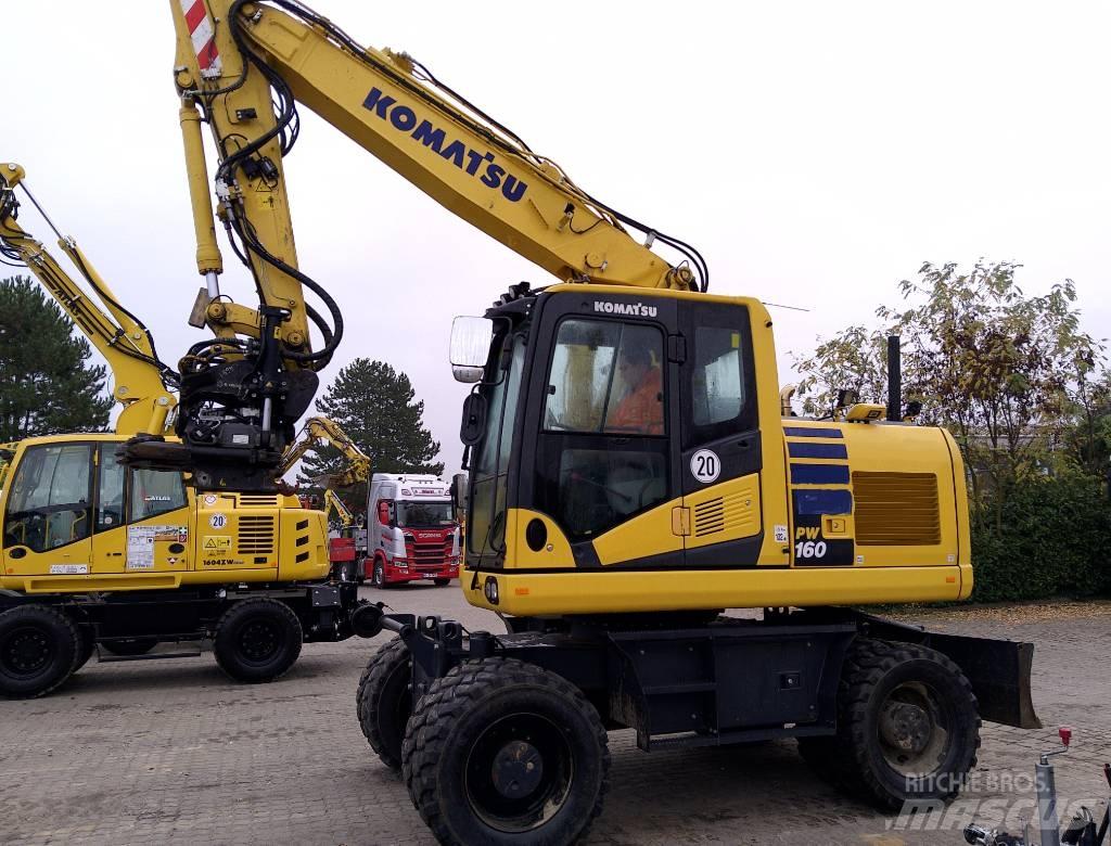 Komatsu PW160-11  휠 굴삭기