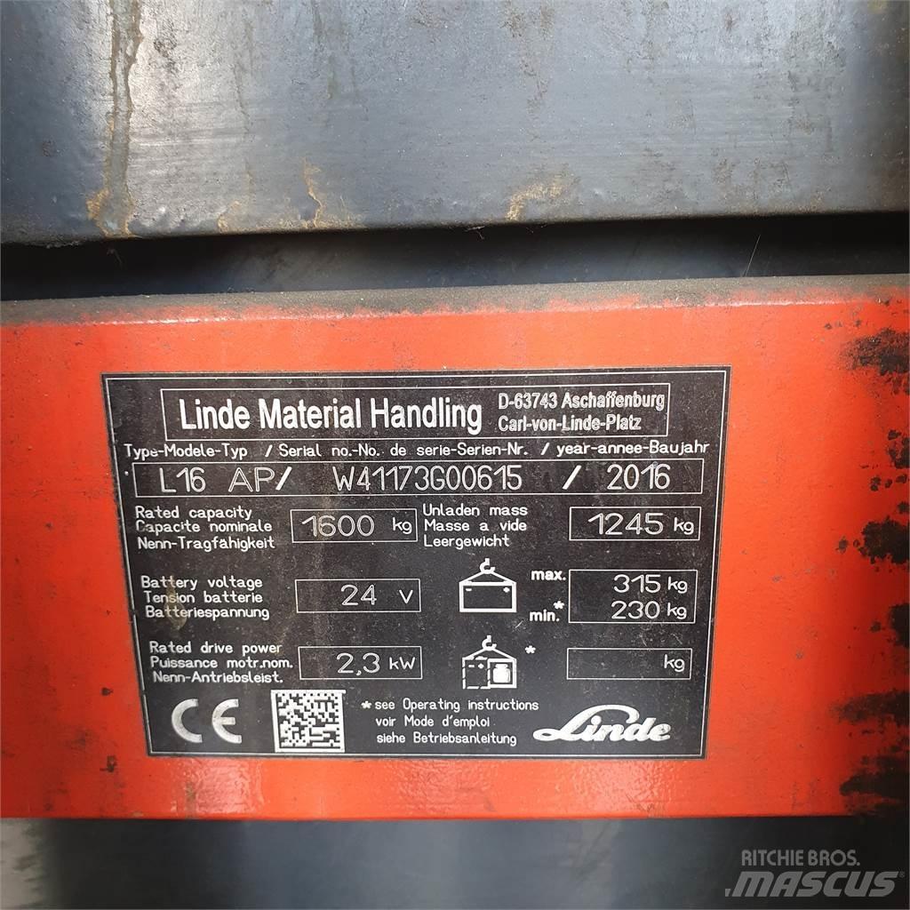 Linde L16AP 포크리프트