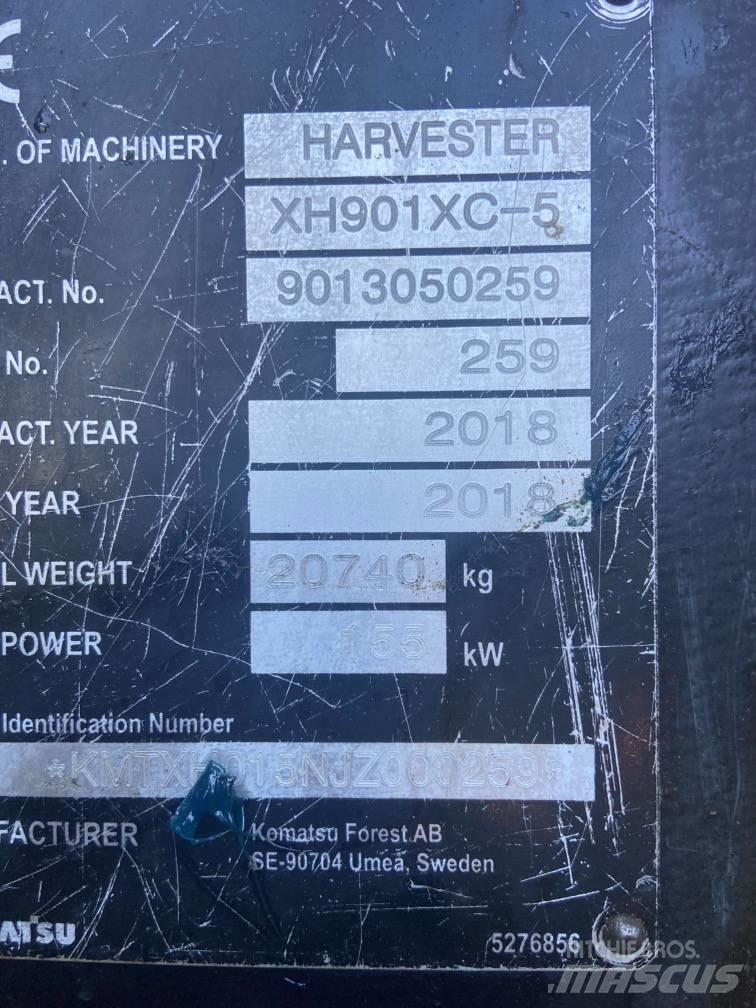 Komatsu 901XC 원목 하베스터