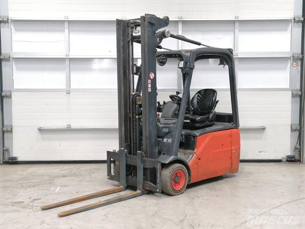 Linde E16-01 전동 지게차