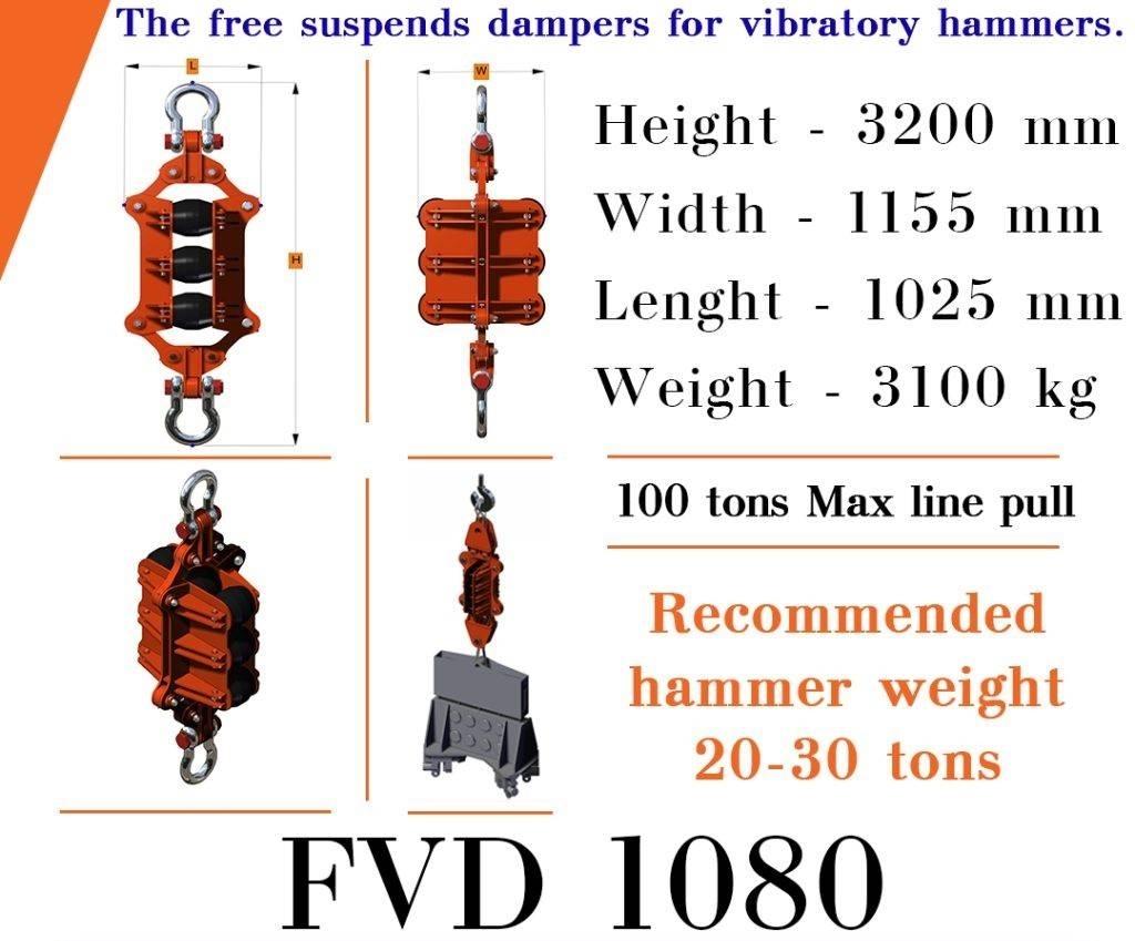  Finaros FVD 1080 유압 파일 해머