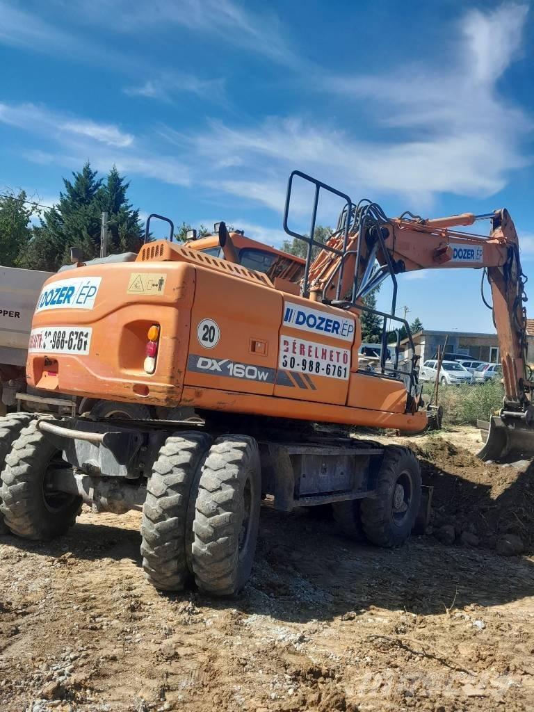 Doosan DX 160 W-3  휠 굴삭기