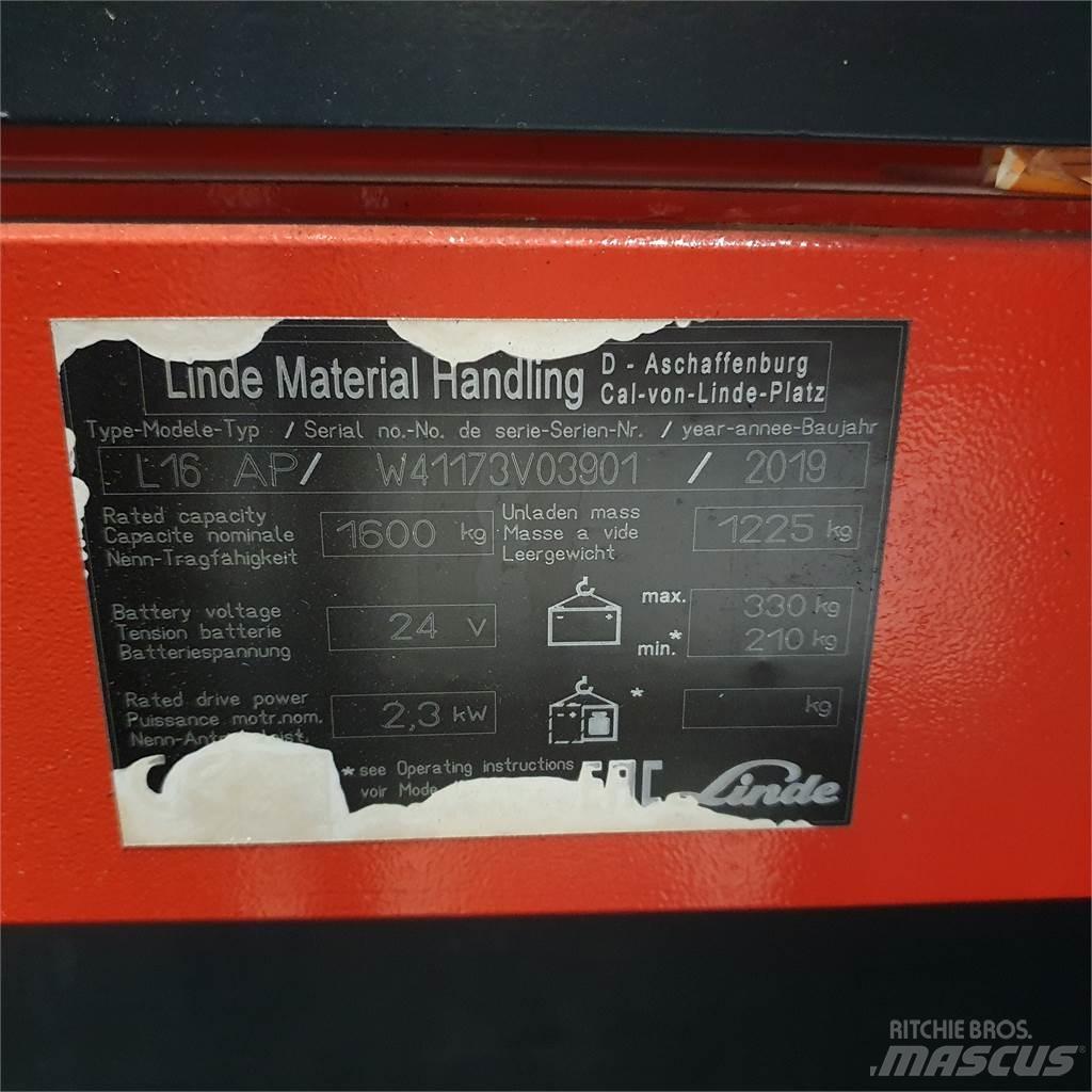 Linde L16APi 포크리프트