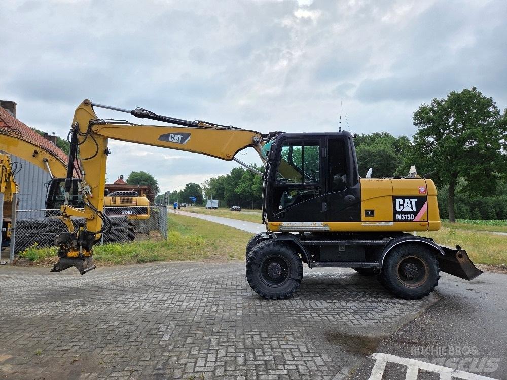 CAT M313D  휠 굴삭기
