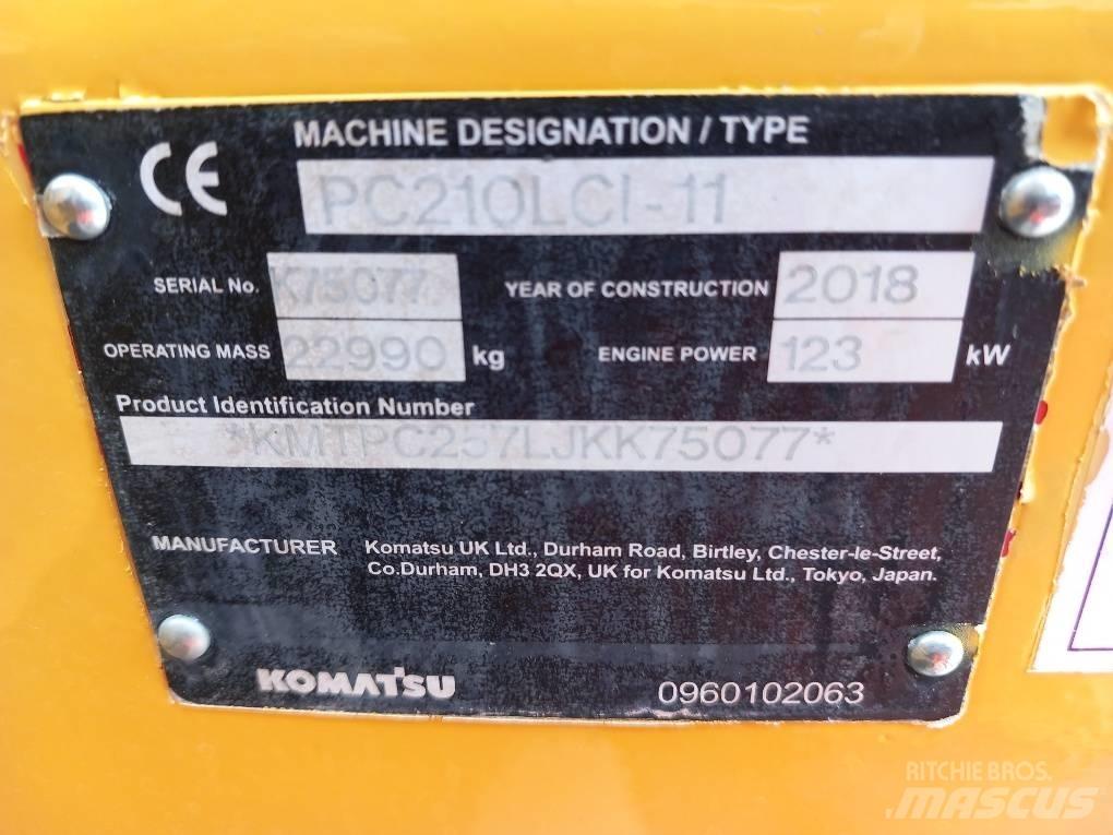Komatsu PC210LCI-11 대형 굴삭기 29톤 이상