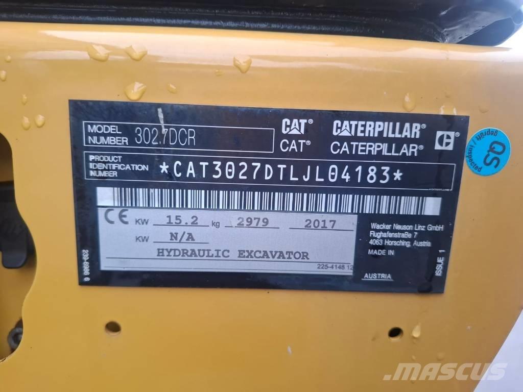 CAT 302.7 D CR 소형 굴삭기 7톤 미만