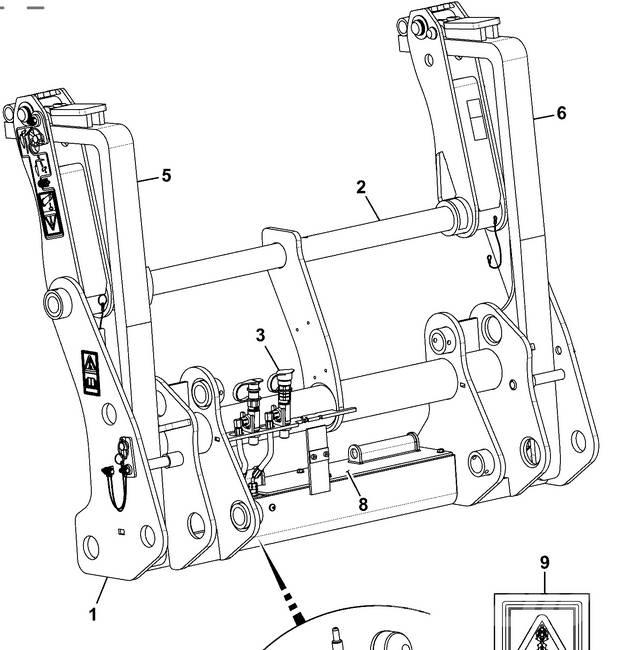 JCB 4 CX 퀵 커넥터