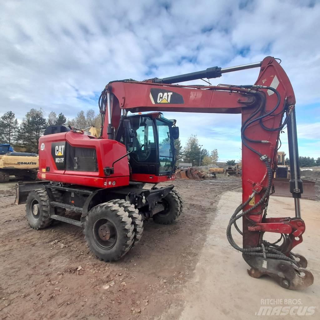 CAT M317  휠 굴삭기