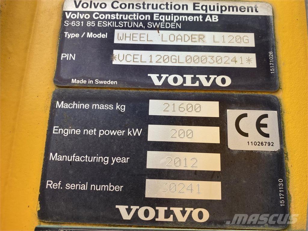 Volvo L120G  휠로우더