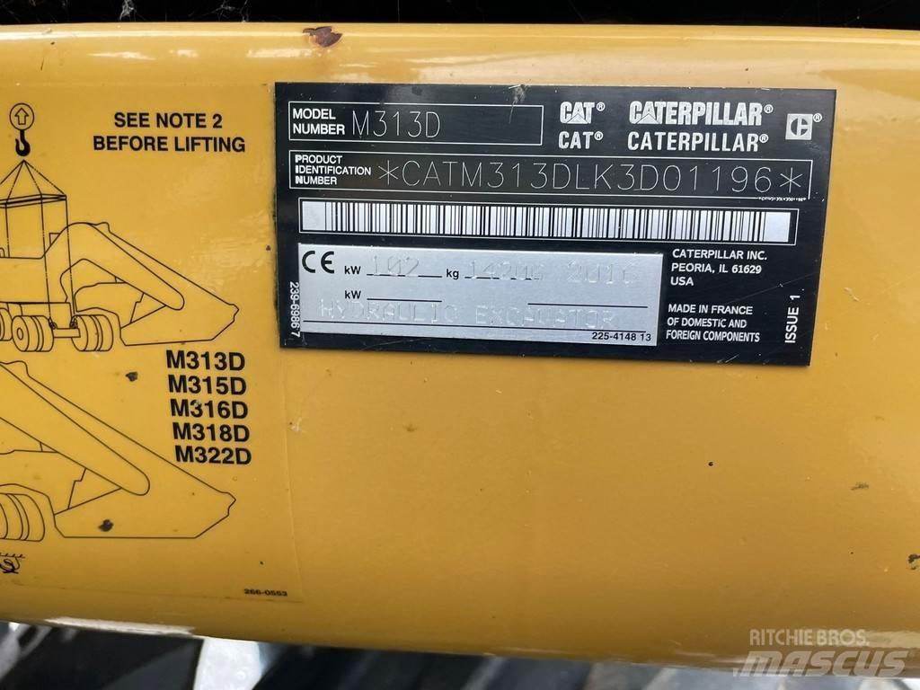 CAT M313D - CE  휠 굴삭기