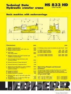 Liebherr HS 833 HD 드래그라인 굴삭기