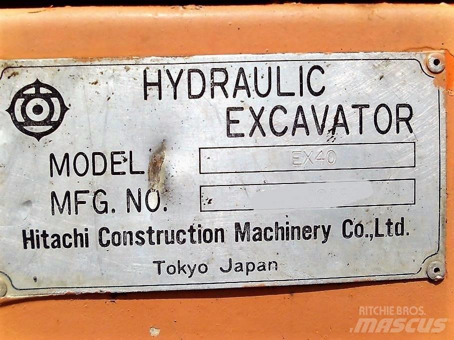 Hitachi EX 40 소형 굴삭기 7톤 미만
