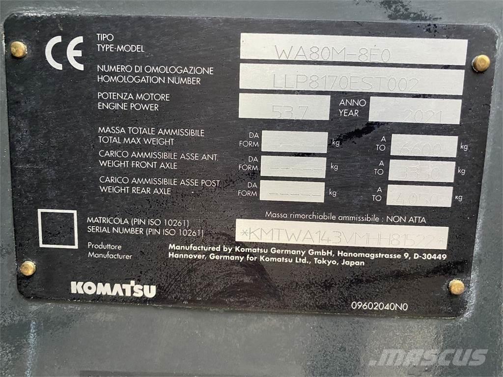 Komatsu WA80M-8EO 다목적 로더