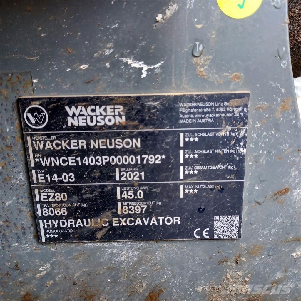 Wacker Neuson EZ80 대형 굴삭기 29톤 이상