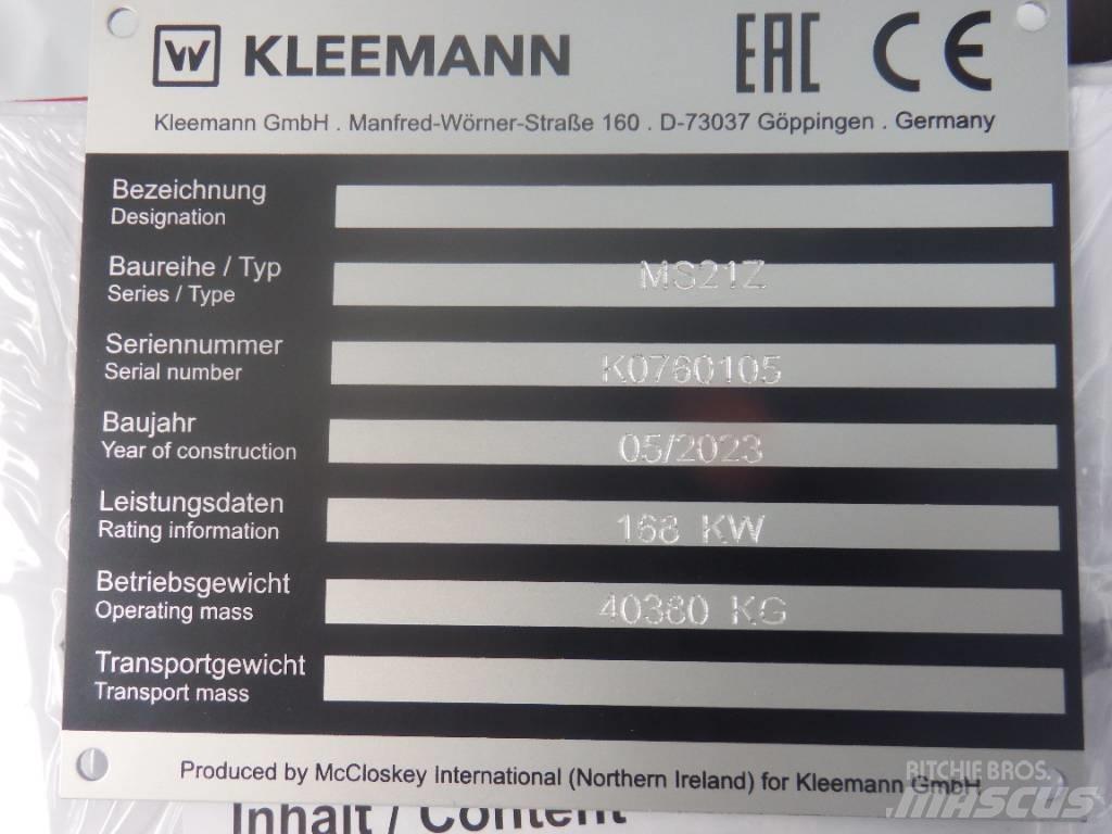 Kleemann MS 21 Z 스크리너