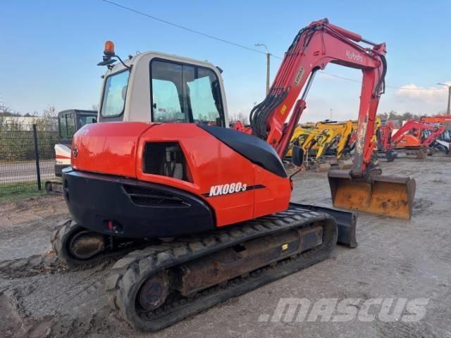 Kubota KX 080-3 중형굴삭기 7톤-28톤