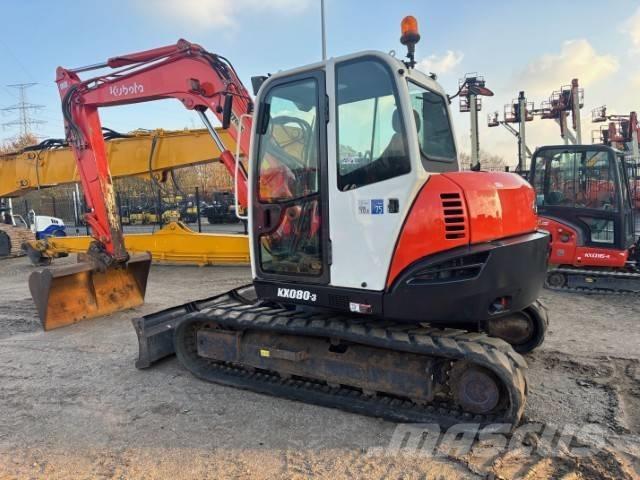 Kubota KX 080-3 중형굴삭기 7톤-28톤