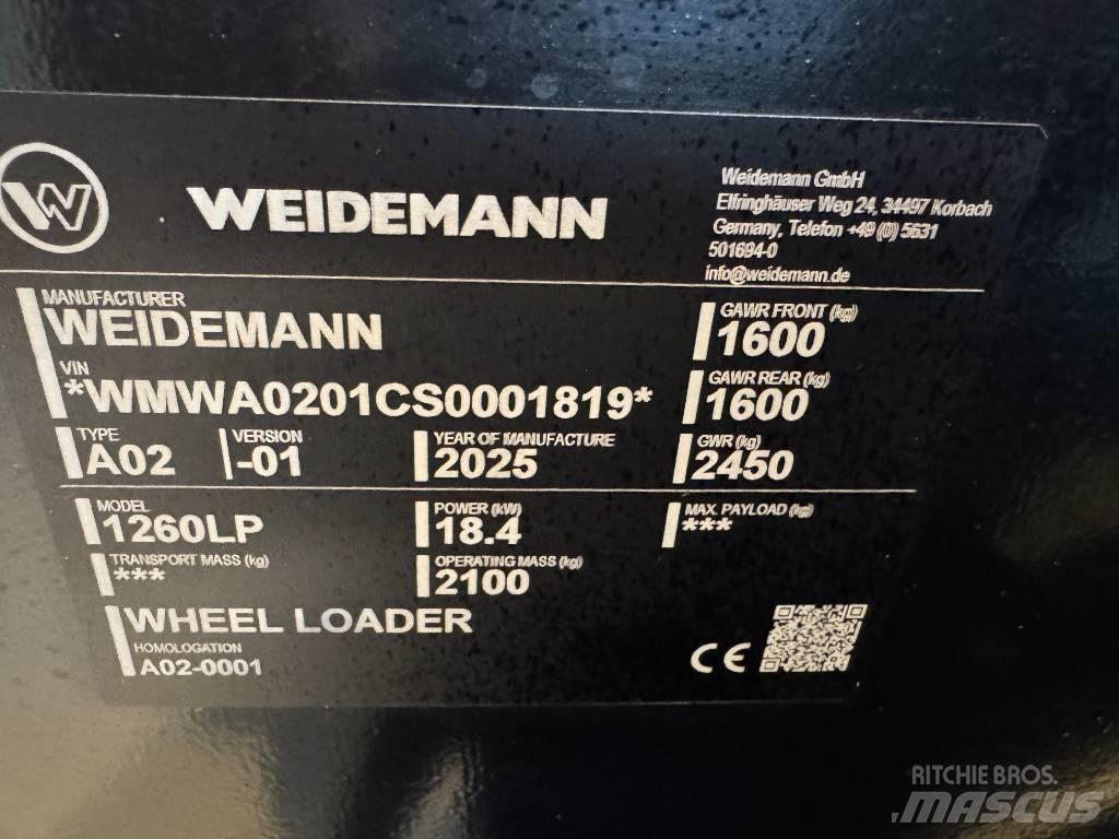 Weidemann 1260 LP 다목적 로더