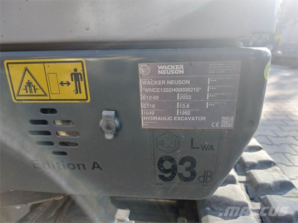Wacker Neuson ET18 대형 굴삭기 29톤 이상