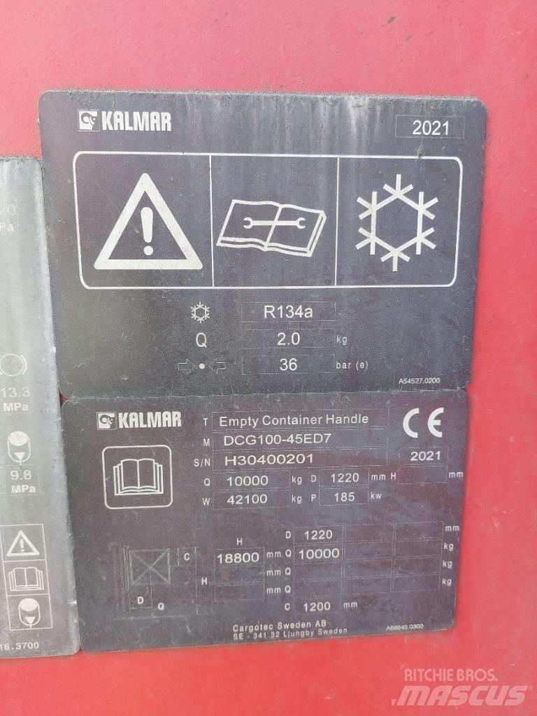 Kalmar DCG100-45ED7 컨테이너 핸들러