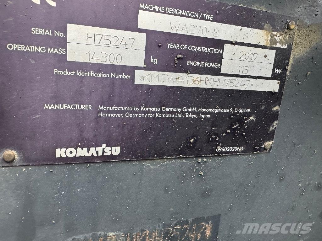 Komatsu WA 270-8  휠로우더