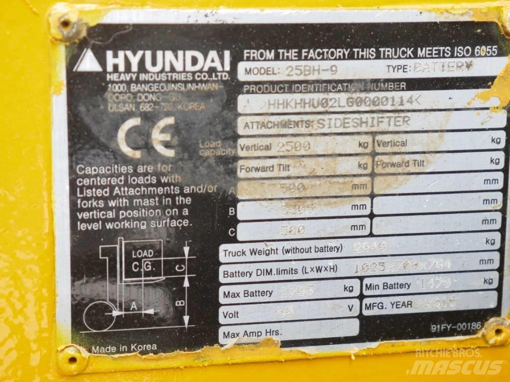 Hyundai 25 BH-9 전동 지게차