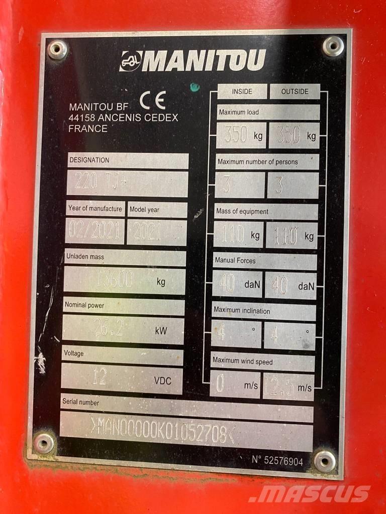 Manitou 220 TJ 관절형 전동이동 리프트